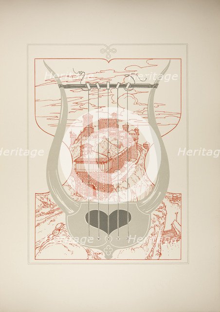 Illustration The Nibelungs, 1898-1901.