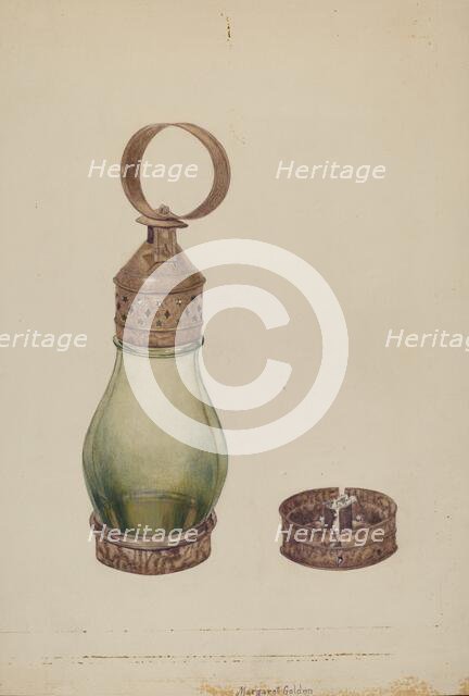 Lantern, c. 1941. Creator: Margaret Golden.