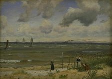 Hornbæk Strand in the North of Sealand, 1855. Creator: Vilhelm Kyhn.