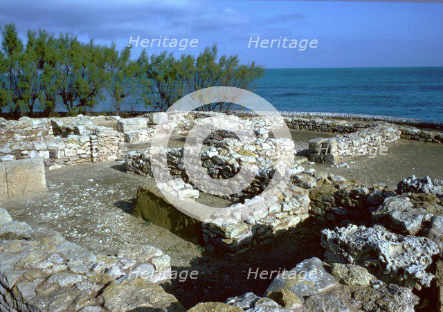 Walls of houses in the Punic town at Kerkovane, 5th century. Artist: Unknown