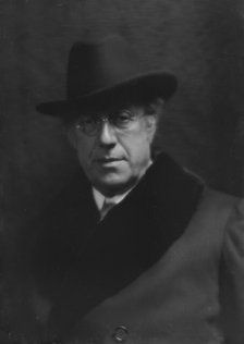 Freund, John C., portrait photograph, 1913 or 1914. Creator: Arnold Genthe.