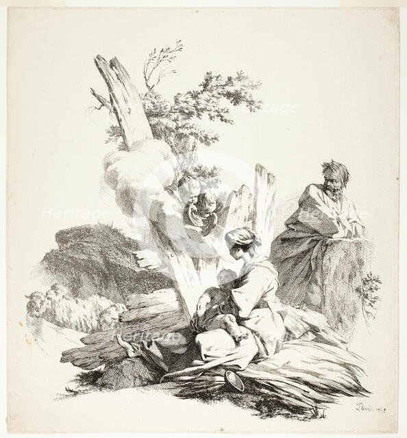 The Holy Family, 1758. Creator: Jean Baptiste Marie Pierre.