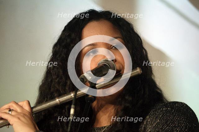 Kyla Brox, Kyla Brox Duo, Crawley Blues Club Hawth Crawley West Sussex, 14 Feb 2020. Creator: Brian O'Connor.