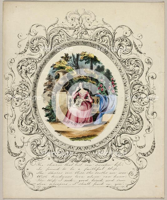 The Charm that Best Can Sweeten Life (valentine), c. 1850. Creator: Unknown.