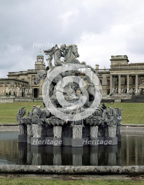 Fountain at Witley Court, Great Whitley, Hereford and Worcester, 1996. Artist: J Richards