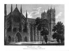 Westminster Abbey, London, 1804.Artist: Rawle