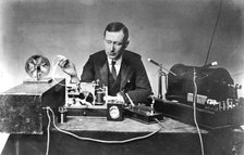 Guglielmo Marconi (1874-1937), Italian physicist and radio pioneer. Artist: Unknown