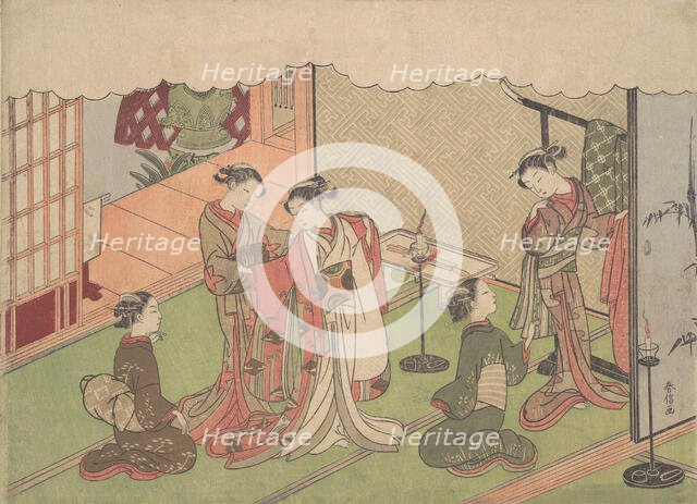 The Marriage Ceremony, probably 1768., probably 1768. Creator: Suzuki Harunobu.