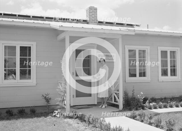 Resident nurse and clinic building, FSA camp, Tulare County, California, 1939. Creator: Dorothea Lange.
