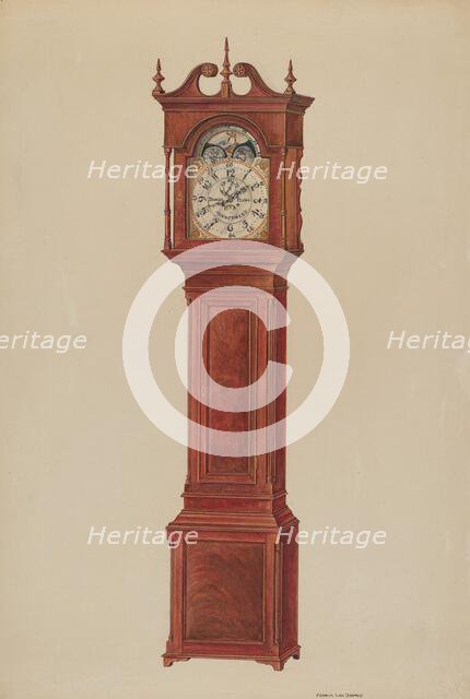 Grandfather's Clock, c. 1937. Creator: Francis Law Durand.