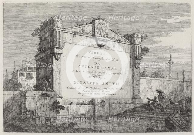 Title Plate, c. 1735/1746. Creator: Canaletto.