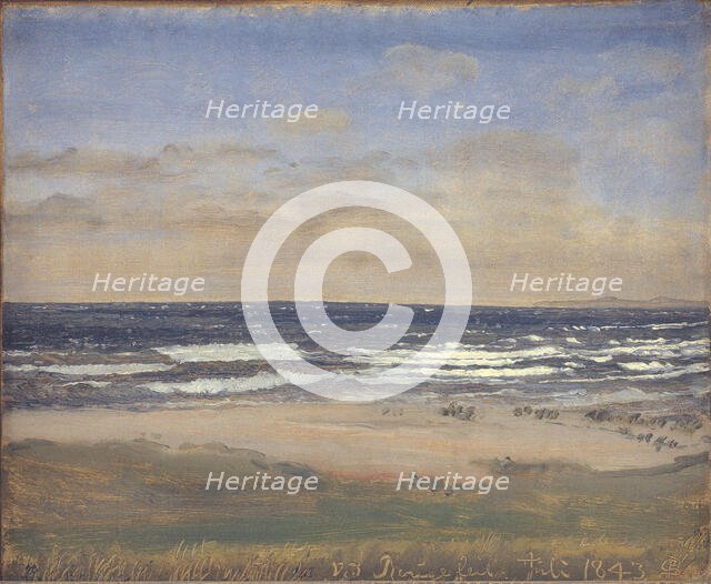 The Beach at Rågeleje, 1843. Creator: Peter Christian Thamsen Skovgaard.