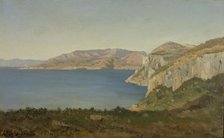 The Cote d'Azur, bay on the Mediterranean, between 1890 and 1915. Creator: Henri-Joseph Harpignies.