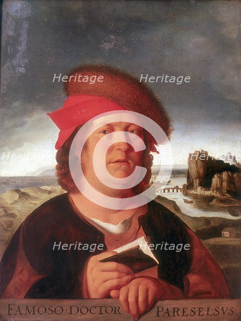 Paracelsus Aracelsus (1493-1541), Swiss-born German physician and alchemist. Artist: Unknown