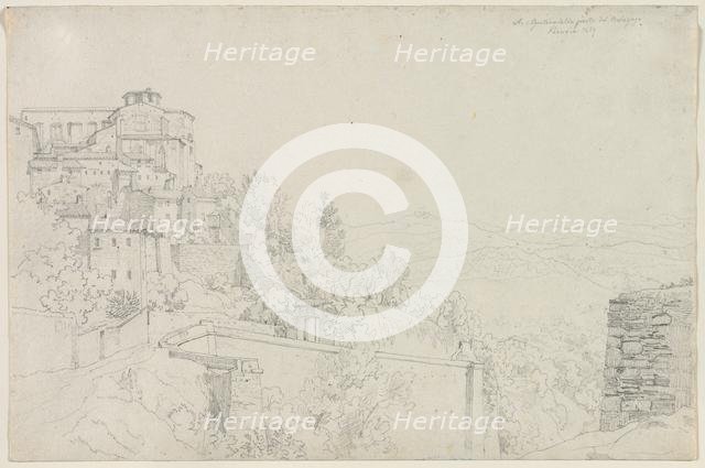 Saint Agostino from Bulagajo, Perugia (San Agostino dalla parte del Bulagajo, Perugia), 1829. Creator: Edward Jakob von Steinle (Austrian, 1810-1886).