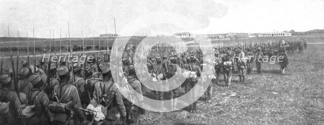 'La conquete du Cameroun.--Entrée solenne des troupes anglo-francaises a Garoua..., 1915. Creator: Unknown.