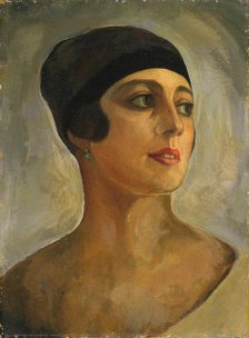 Vera de Bosset Stravinsky (1888-1982), c. 1920. Artist: Sudeykin, Sergei Yurievich (1882-1946)