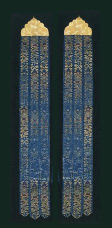 Pair of Banners, China, Qing dynasty(1644-1911), 1650/1700. Creator: Unknown.