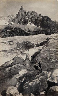Chamonix, Mer de Glace d'Aiguille du Dru, c.1860s. Creator: Francis Frith.
