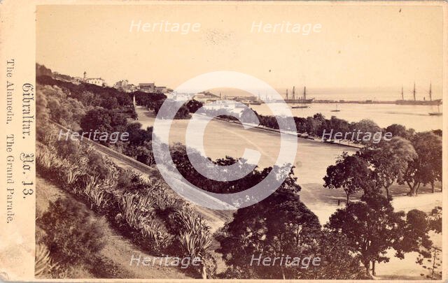 Gibraltar, The Alameda, The Grand Parade, 19th century. Creator: Anon.