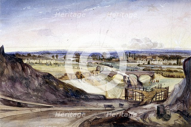 General view of Hampstead, London, 1837. Artist: Edmund Marks