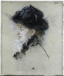 Mlle. Louise Riesener, 1888. Creator: Berthe Morisot (French, 1841-1895).