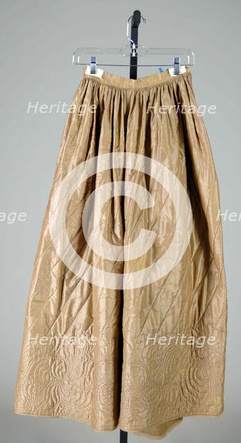 Petticoat, American, 1830-50. Creator: Unknown.