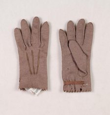 Gloves, American, third quarter 19th century. Creator: Unknown.