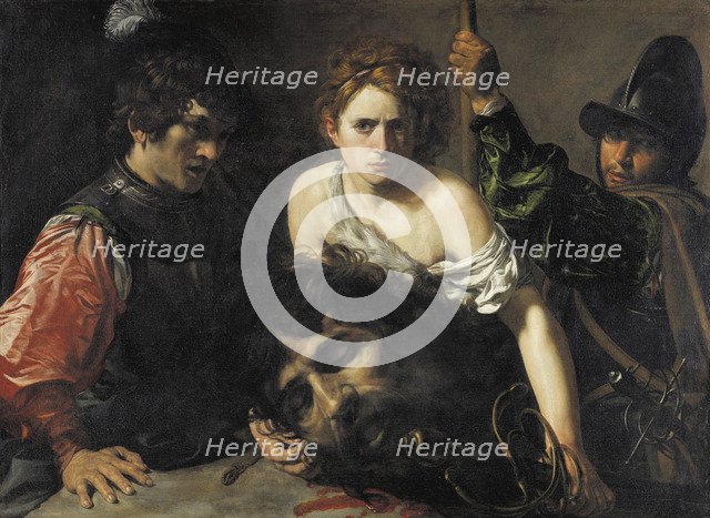 David with the Head of Goliath and two Soldiers, c. 1615.