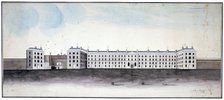 King's Bench Prison, Southwark, London, c1800.                                   Artist: James Campling
