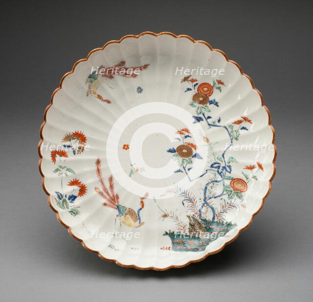 Dish, Chelsea, 1750/60. Creator: Chelsea Porcelain Manufactory.