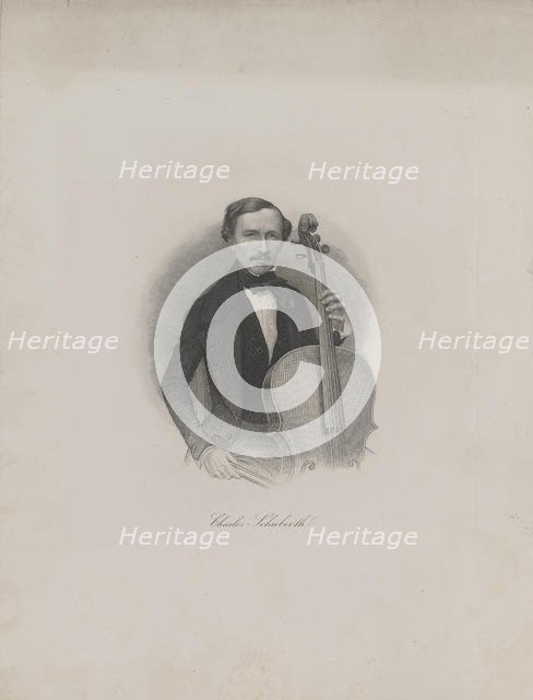 Portrait of Carl Eduard Schuberth (1811-1863), c. 1850. Creator: Anonymous.