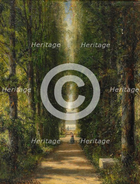 The Avenue, 1867. Artist: Bogolyubov, Alexei Petrovich (1824-1896)