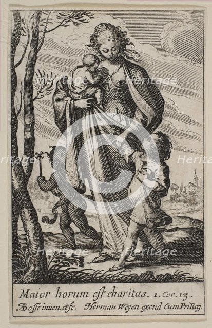 Charity, 1636. Creator: Abraham Bosse.