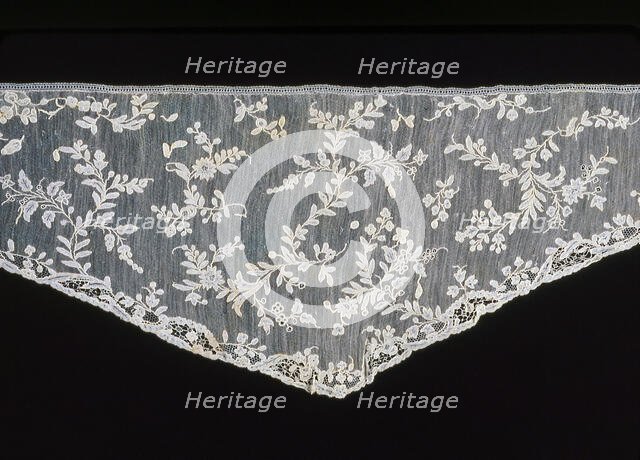 Shaped Sleeve Ruffle (Engageanté), Burano, 1770s/80s. Creator: Unknown.