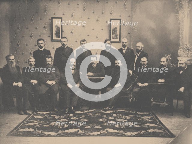 The sitting of the Constitutional Democratic Party, 1907. Artist: Anonymous  