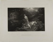 The Death of Abel, from Illustrations of the Bible, 1831. Creator: John Martin.