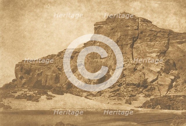 Djebel-Aboucir - Rive gauche de la Seconde Cataracte, March 25, 1850. Creator: Maxime du Camp.