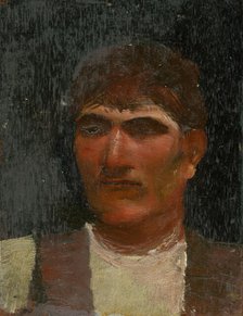 Head Study of a Seated Lad, 1900. Creator: Ladislav Mednyanszky.