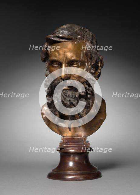 Head of a Philosopher, 1883. Creator: Vincenzo Gemito (Italian, 1852-1929).