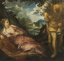 The Meeting of Tamar and Judah, 1555. Creator: Jacopo Tintoretto.