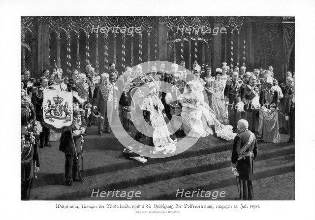 Wilhelmina of the Netherlands, (1880-1962), (5 July 1898), 1900. Artist: Unknown