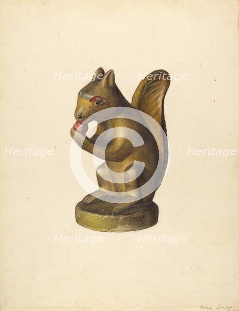 Squirrel, c. 1939. Creator: Mina Lowry.