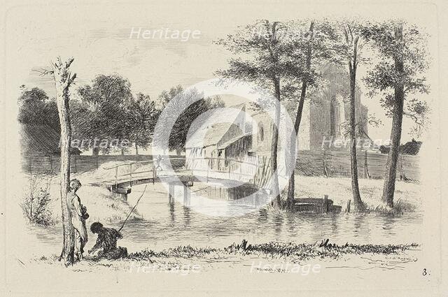 Plate three, from Radierversuche, 1843, published 1844. Creator: Adolph Menzel.