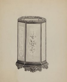 Hall Candle Lantern, c. 1936. Creator: Blanche Waterbury.