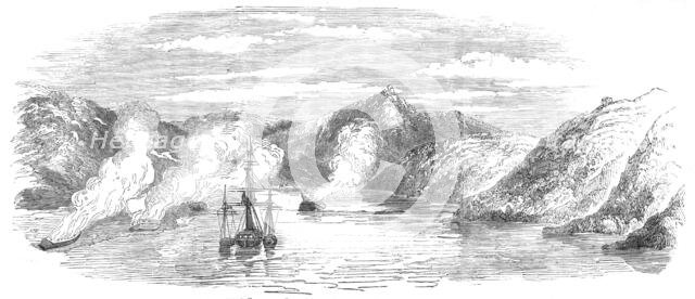 H.M.S. "Miranda", and her Prizes, in Litscha Bay, Russian Lapland, 1854. Creator: Unknown.