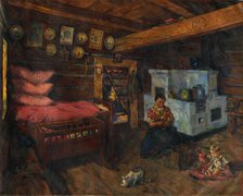 Preparing the Lunch, 1925-1930. Creator: Gustav Mally.