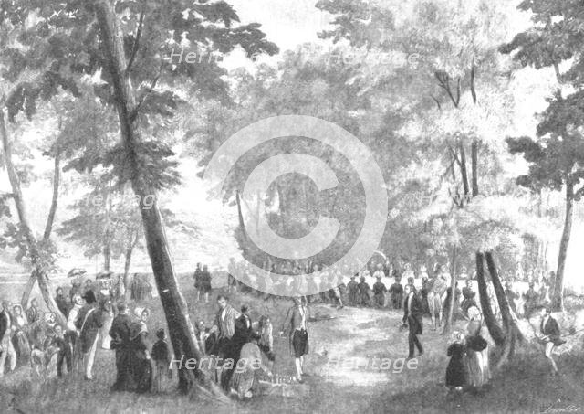 'Victoria's Visit to Louis Philippe in 1843: Fete Champetre...in the Forest of Eu', (1901).  Creator: Unknown.