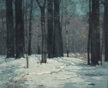 Woods in Winter, ca. 1912. Creator: John F. Carlson.