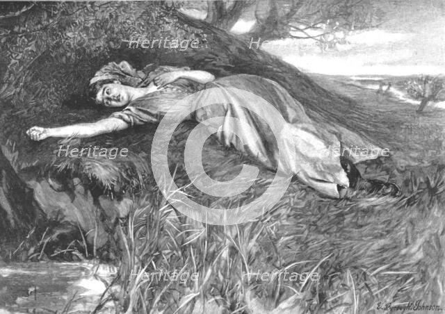 Scene from "Tess of the D'Urbervilles", by Thomas Hardy, 1891. Creator: E Borough Johnson.